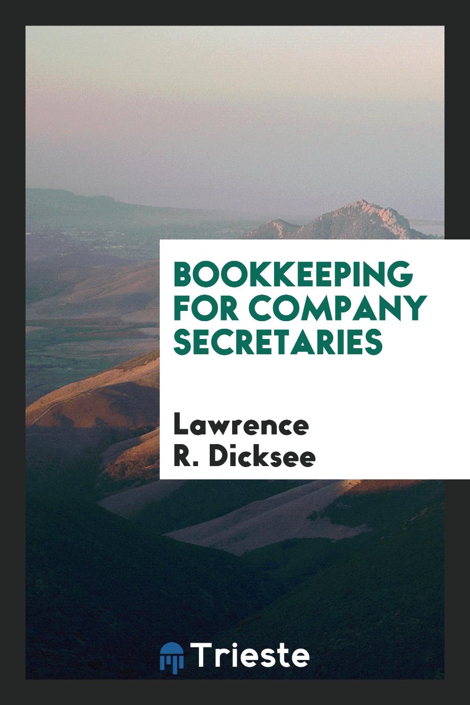 Bookkeeping for company secretaries