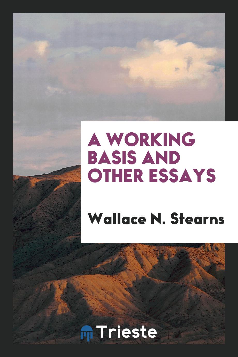 A Working Basis and Other Essays