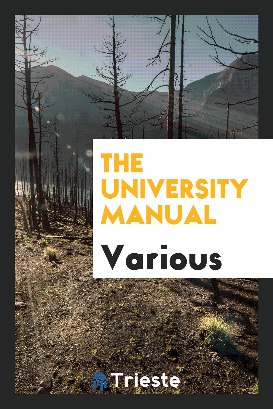 The University manual