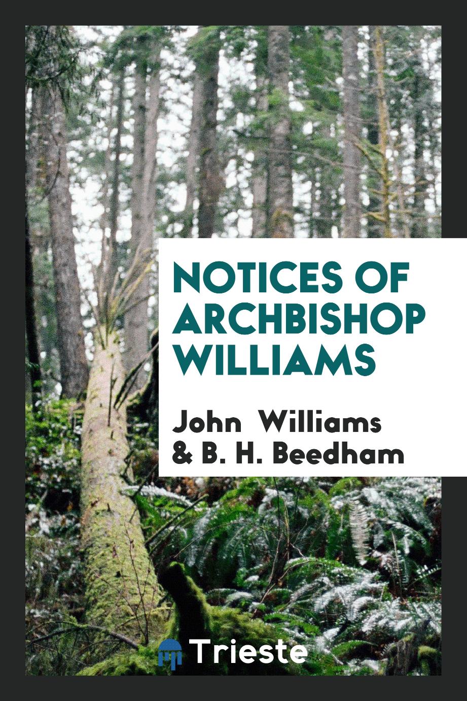 Notices of Archbishop Williams