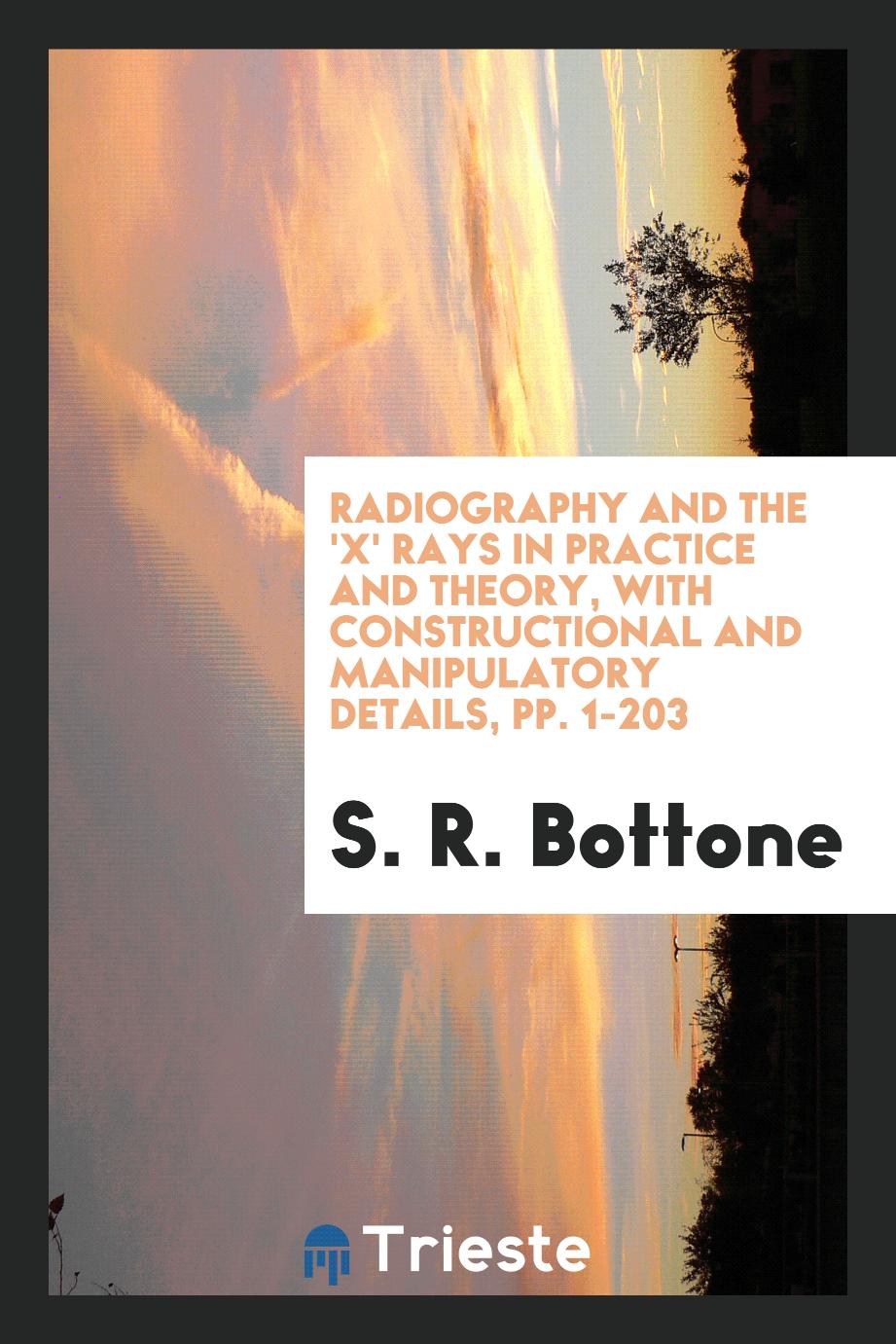 Radiography and the 'X' Rays in Practice and Theory, with Constructional and Manipulatory Details, pp. 1-203