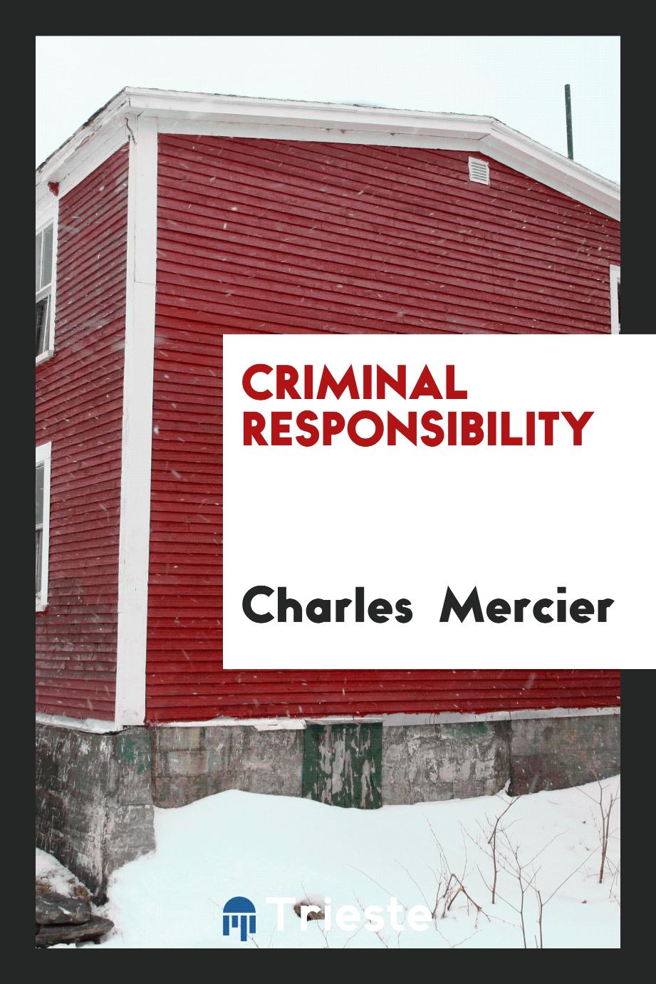 Criminal responsibility