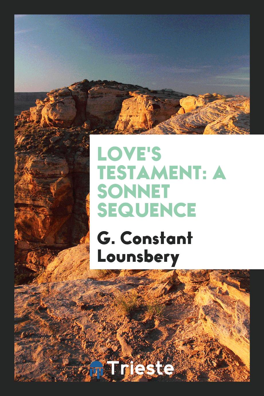 Love's Testament: A Sonnet Sequence