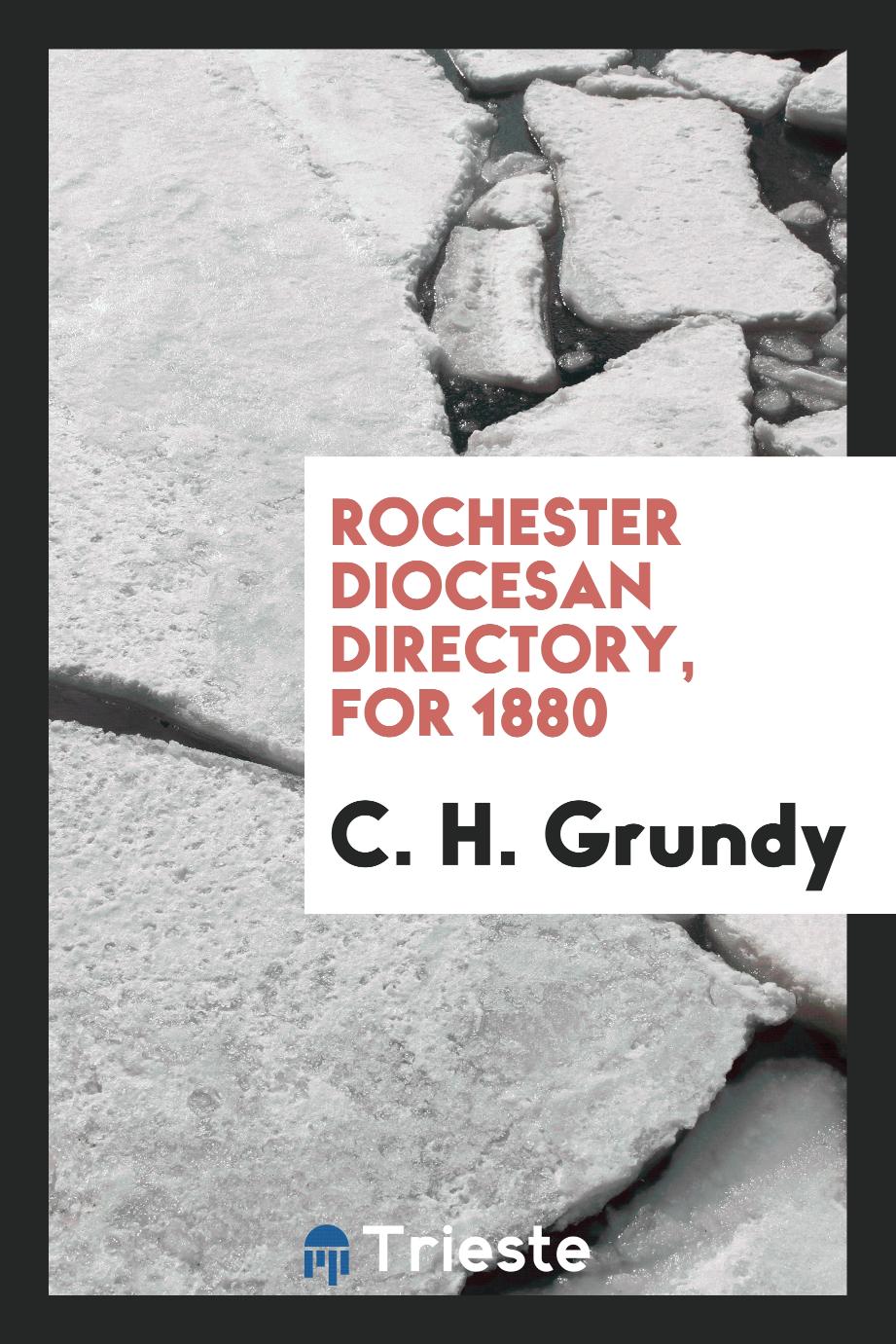 Rochester Diocesan Directory, for 1880