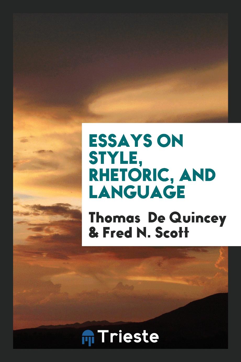 Essays on Style, Rhetoric, and Language