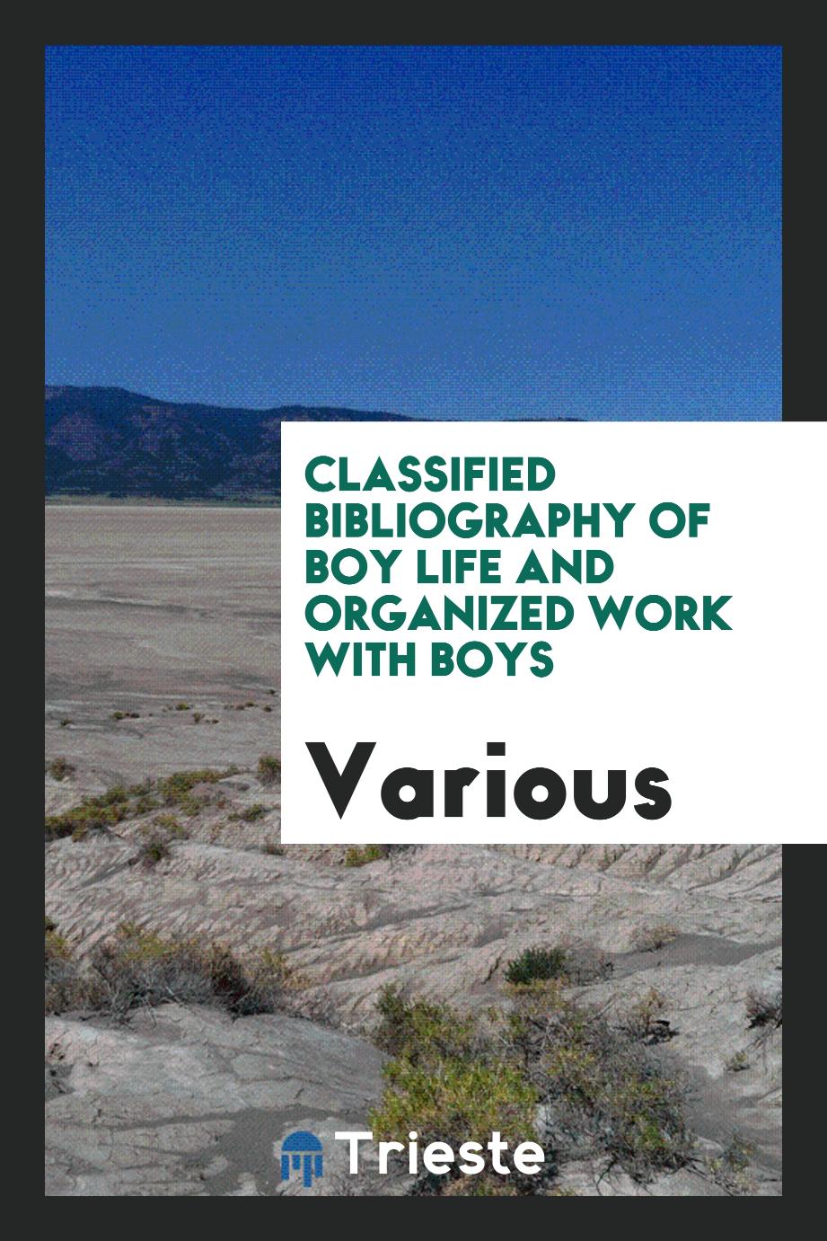 Classified bibliography of boy life and organized work with boys