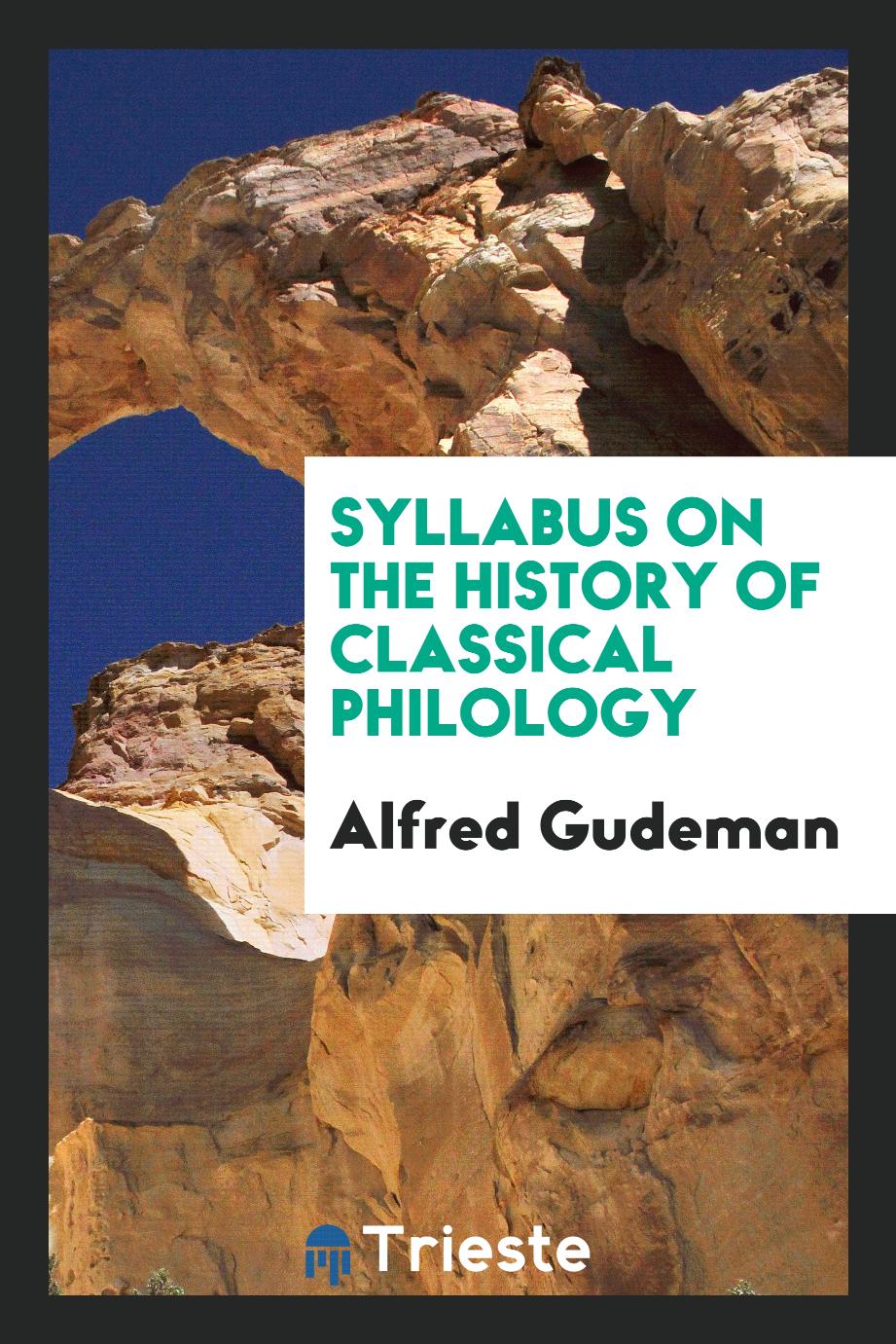 Syllabus on the History of Classical Philology