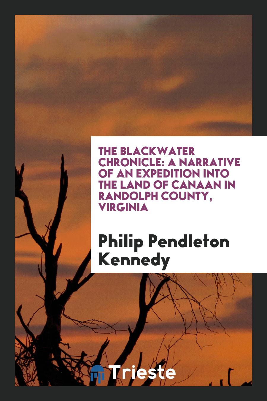 The Blackwater Chronicle: A Narrative of an Expedition into the Land of Canaan in Randolph County, Virginia