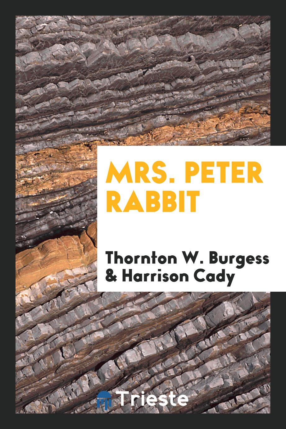 Thornton W. Burgess, Harrison  Cady - Mrs. Peter Rabbit