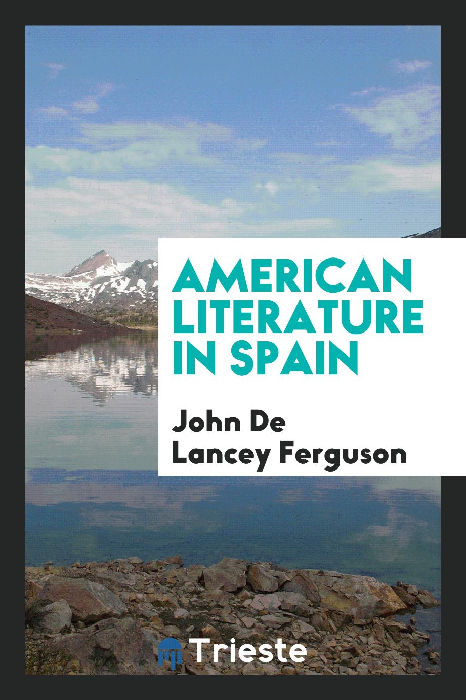 American literature in Spain