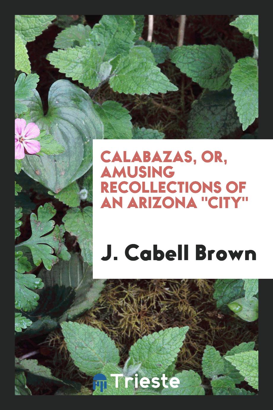 Calabazas, or, Amusing recollections of an Arizona "city"