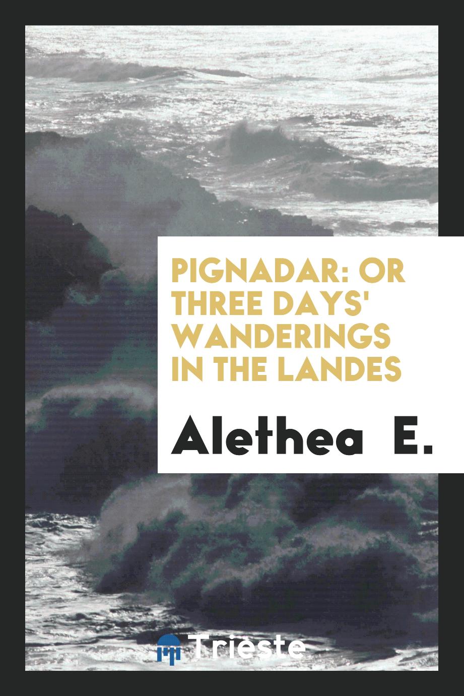 Pignadar: or Three days' wanderings in the Landes