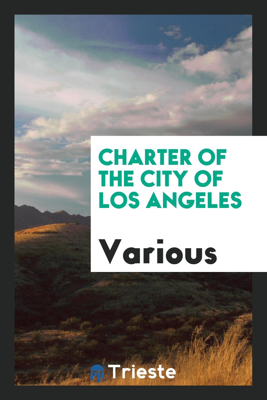 Charter of the City of Los Angeles