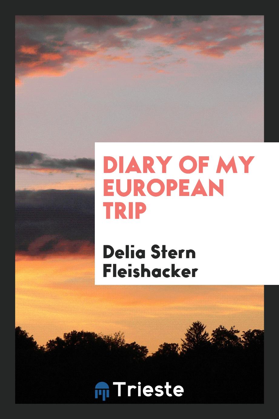 Diary of My European Trip