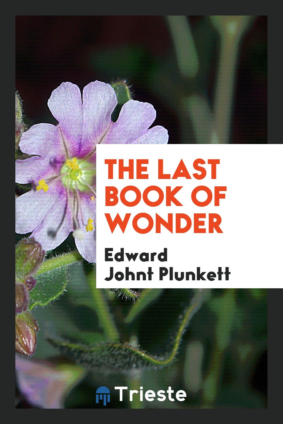 The last book of wonder