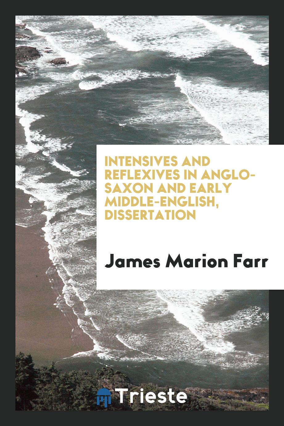 Intensives and reflexives in Anglo-Saxon and early Middle-English, dissertation