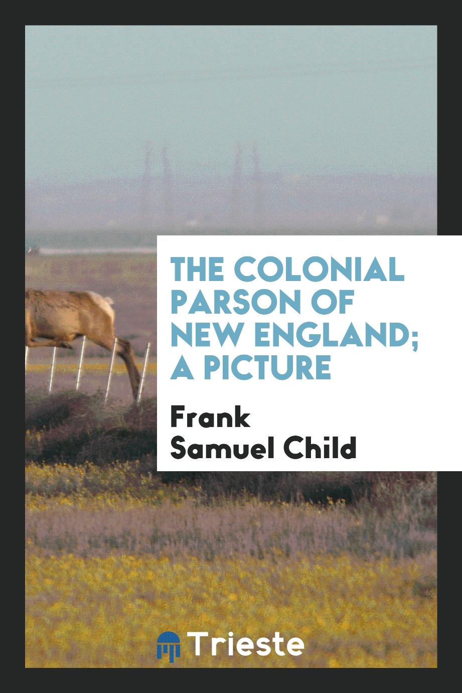 Frank Samuel Child - The colonial parson of New England; a picture