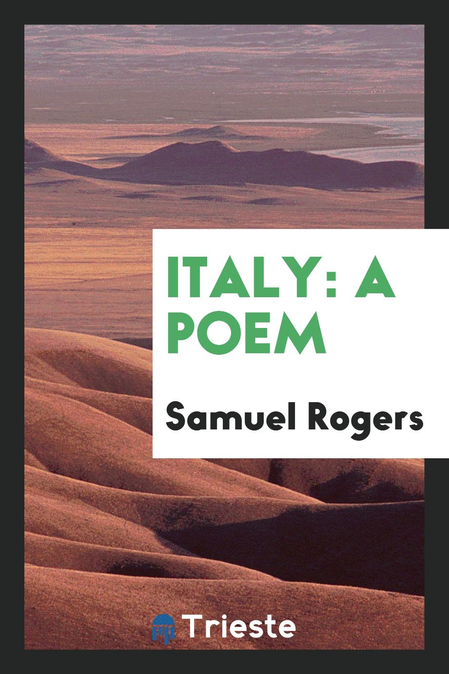 Italy: A Poem