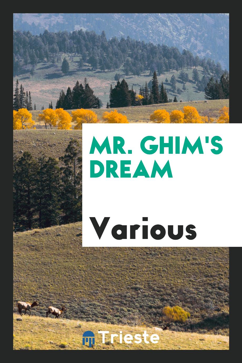 Mr. Ghim's dream
