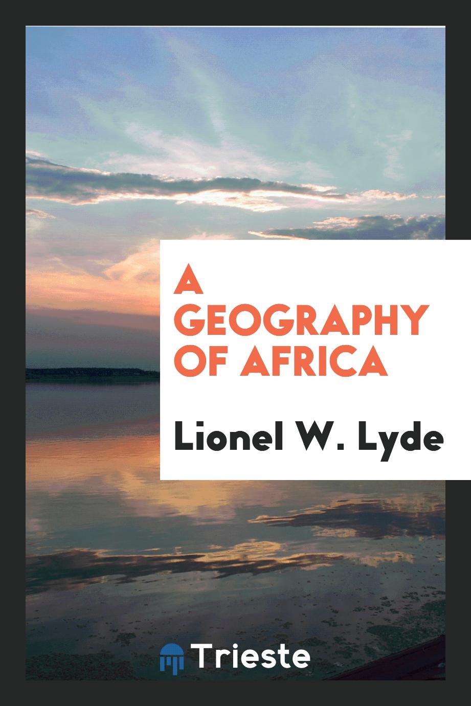 A Geography of Africa