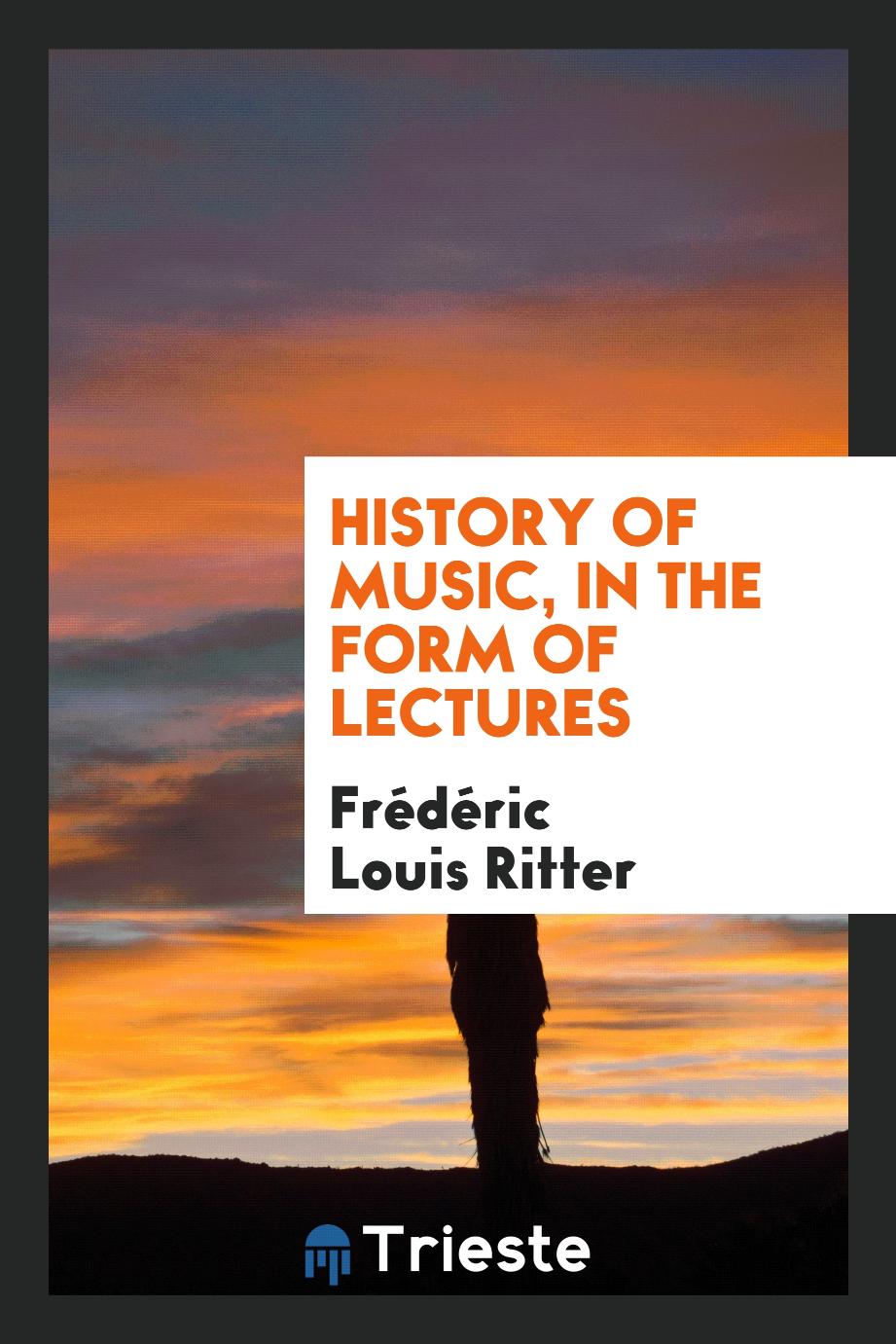 History of music, in the form of lectures