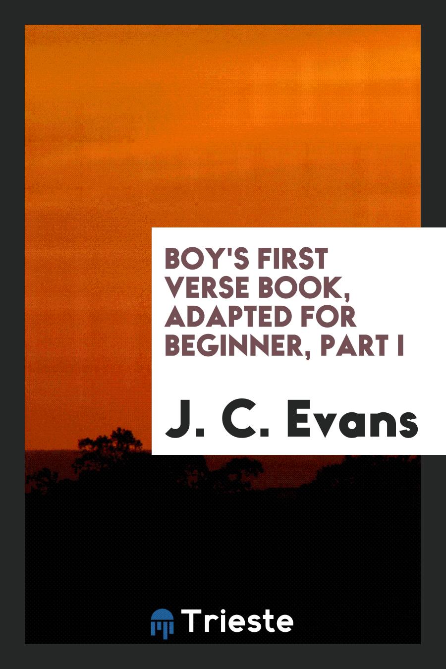 Boy's first verse book, adapted for beginner, part I