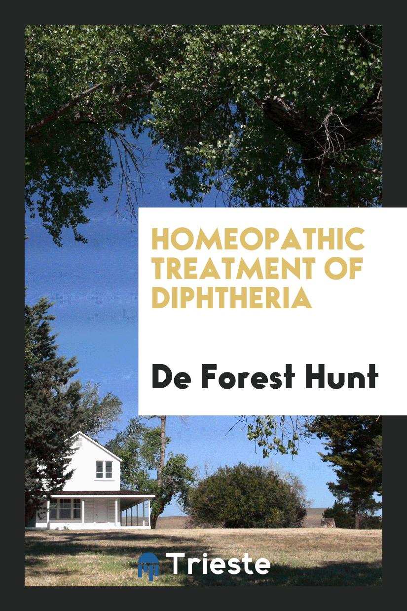 Homeopathic Treatment of Diphtheria