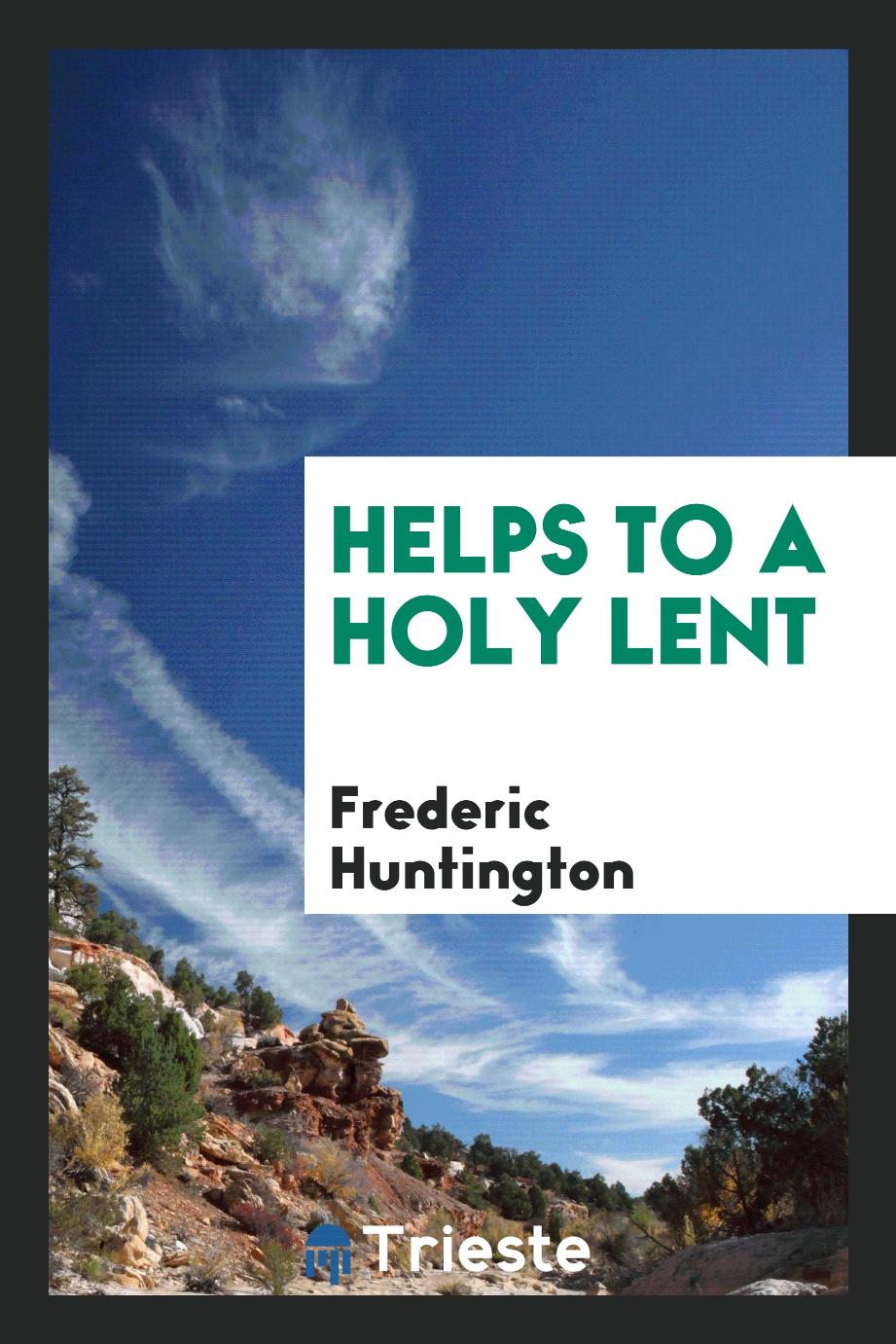 Helps to a Holy Lent