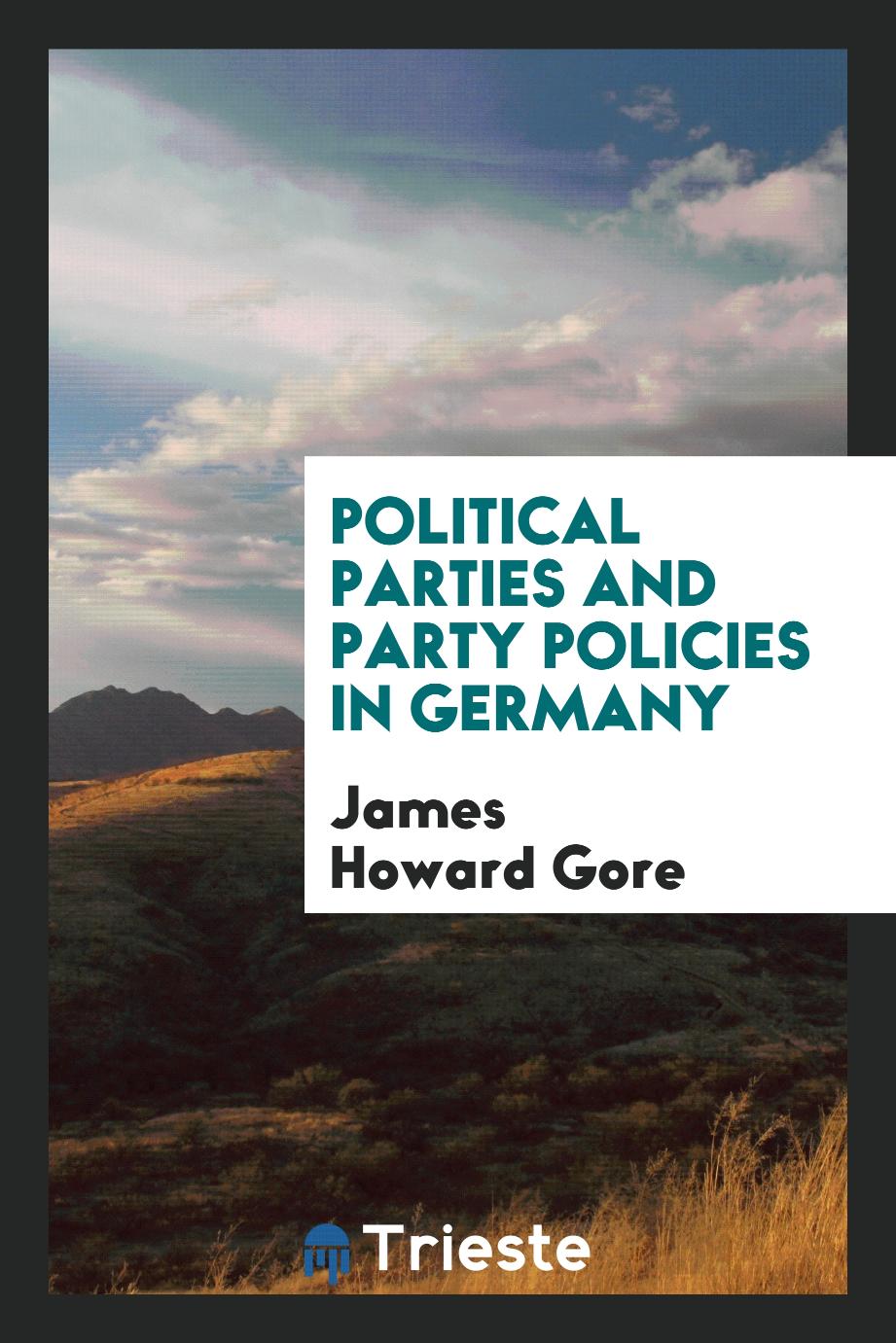 Political parties and party policies in Germany