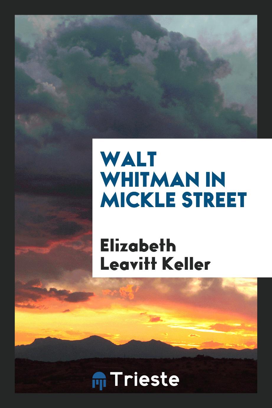 Walt Whitman in Mickle street