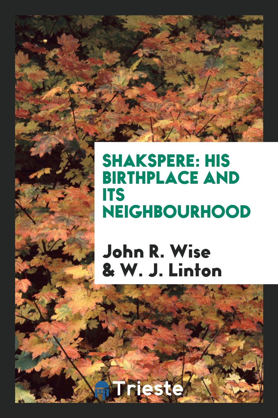 Shakspere: his birthplace and its neighbourhood