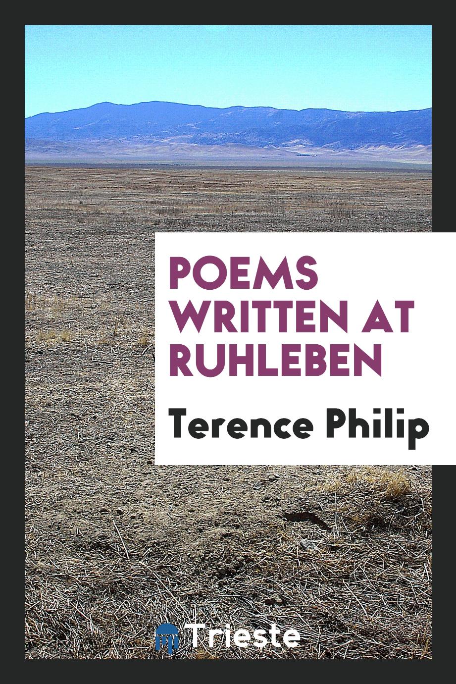 Poems written at Ruhleben