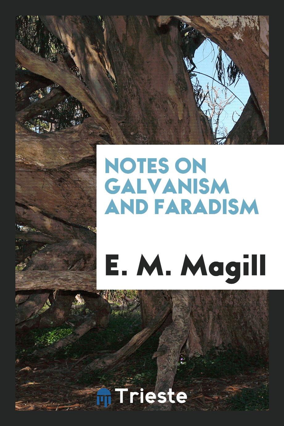 Notes on galvanism and faradism