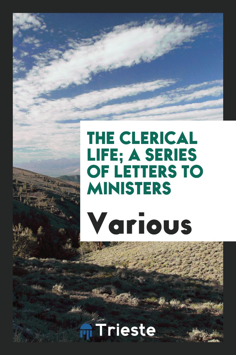 The clerical life; a series of letters to ministers