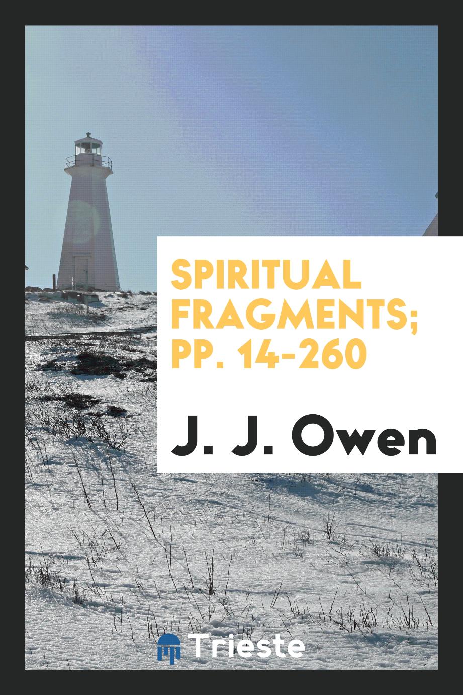 Spiritual fragments; pp. 14-260