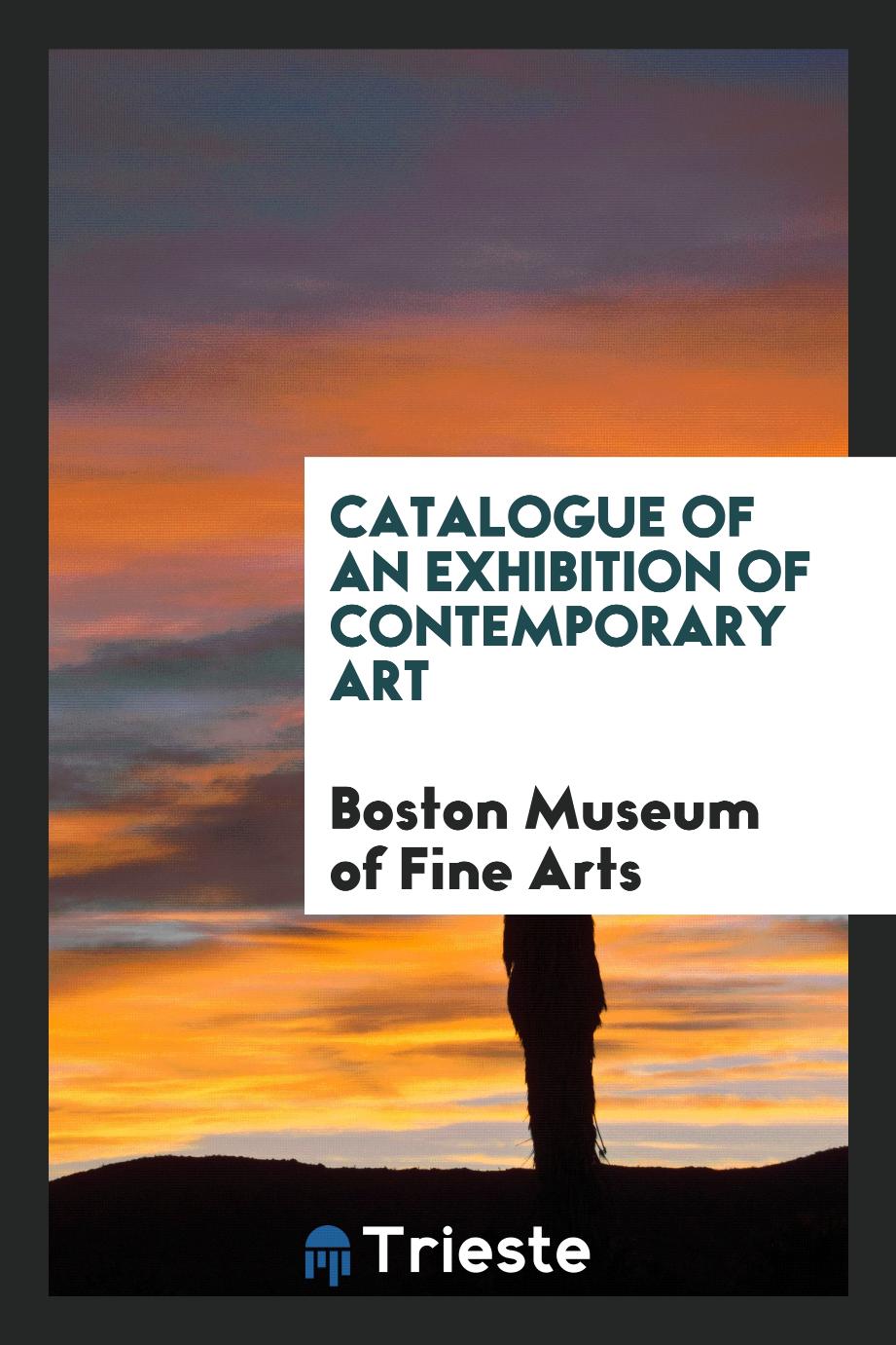 Catalogue of an exhibition of contemporary art