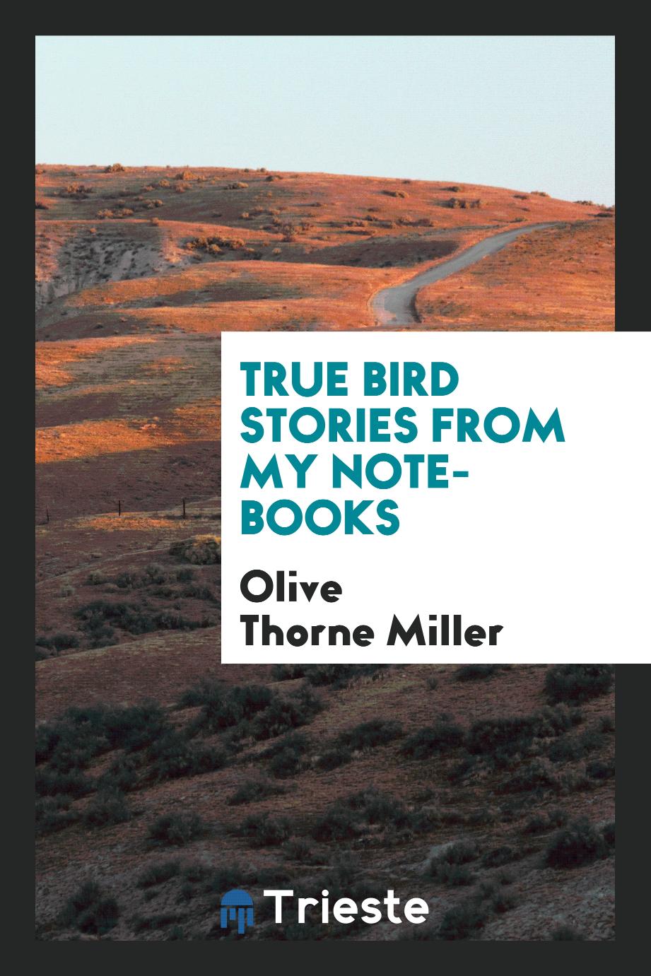 True bird stories from my note-books