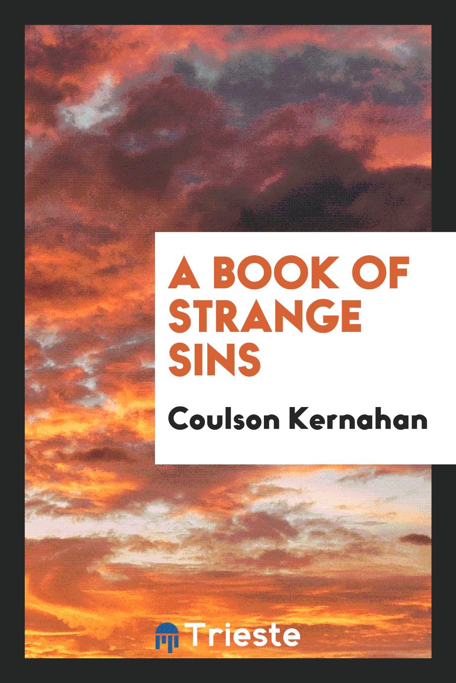 A book of strange sins