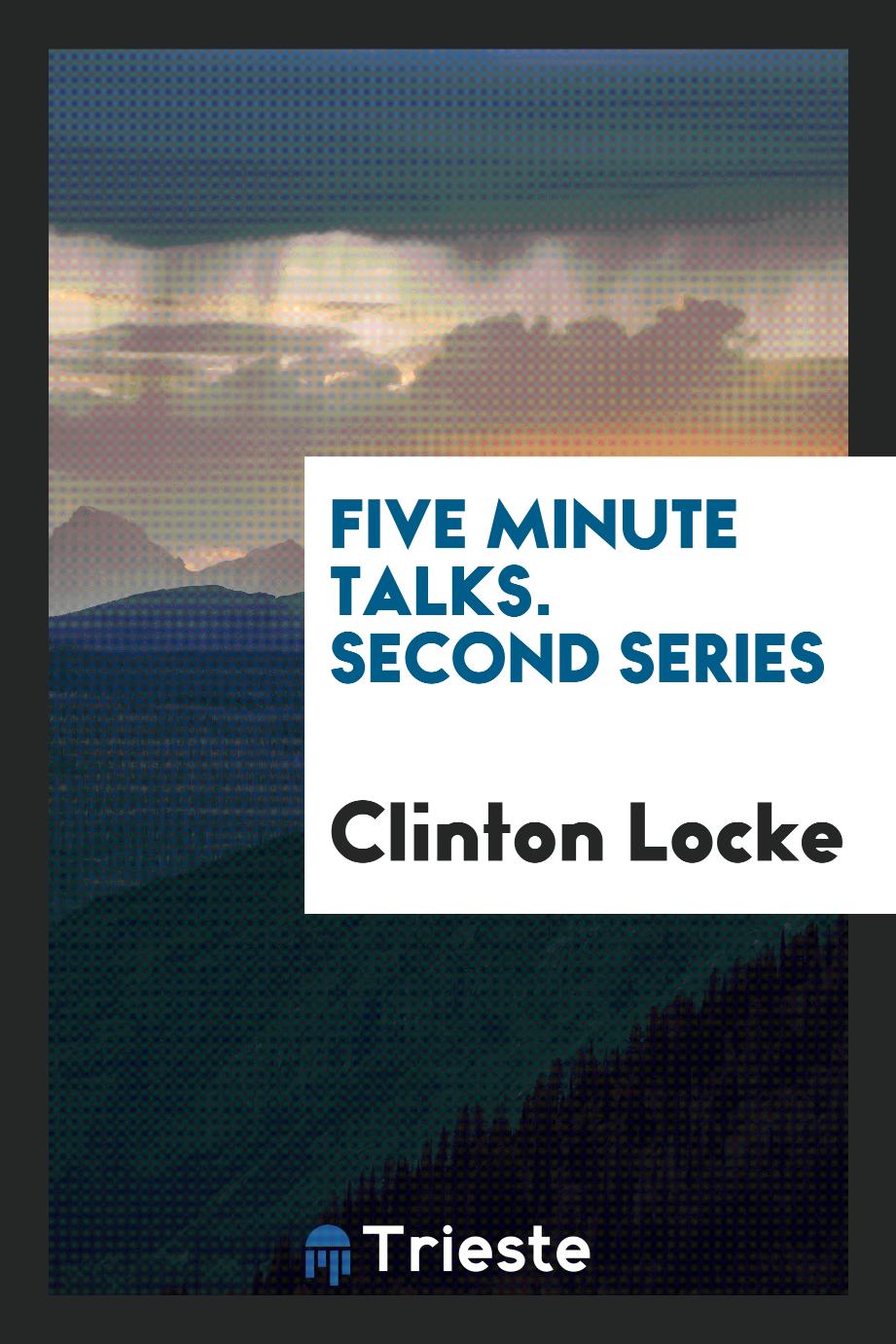 Five minute talks. Second series