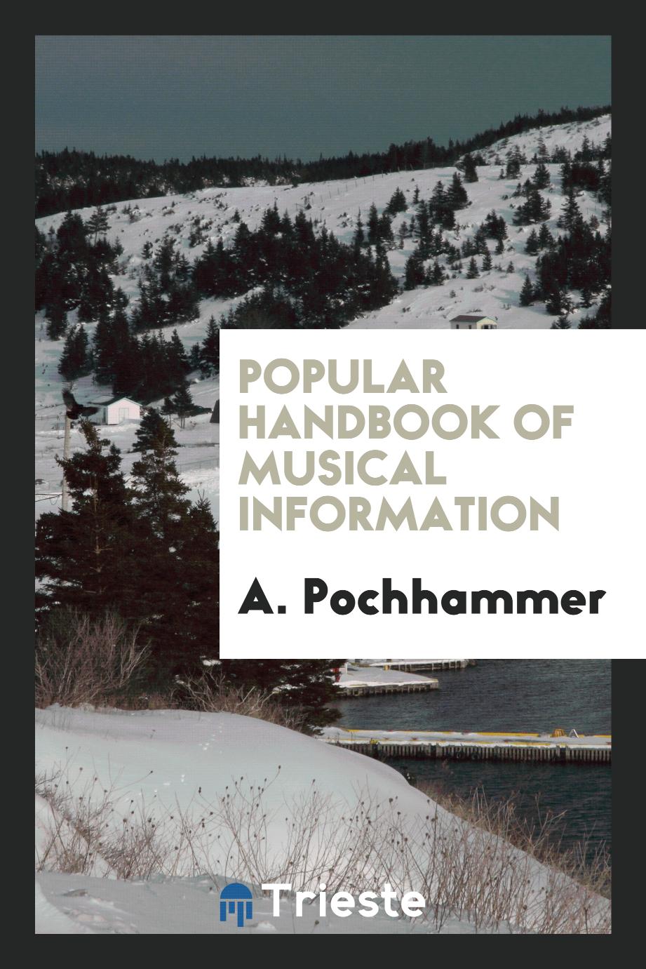 Popular handbook of musical information