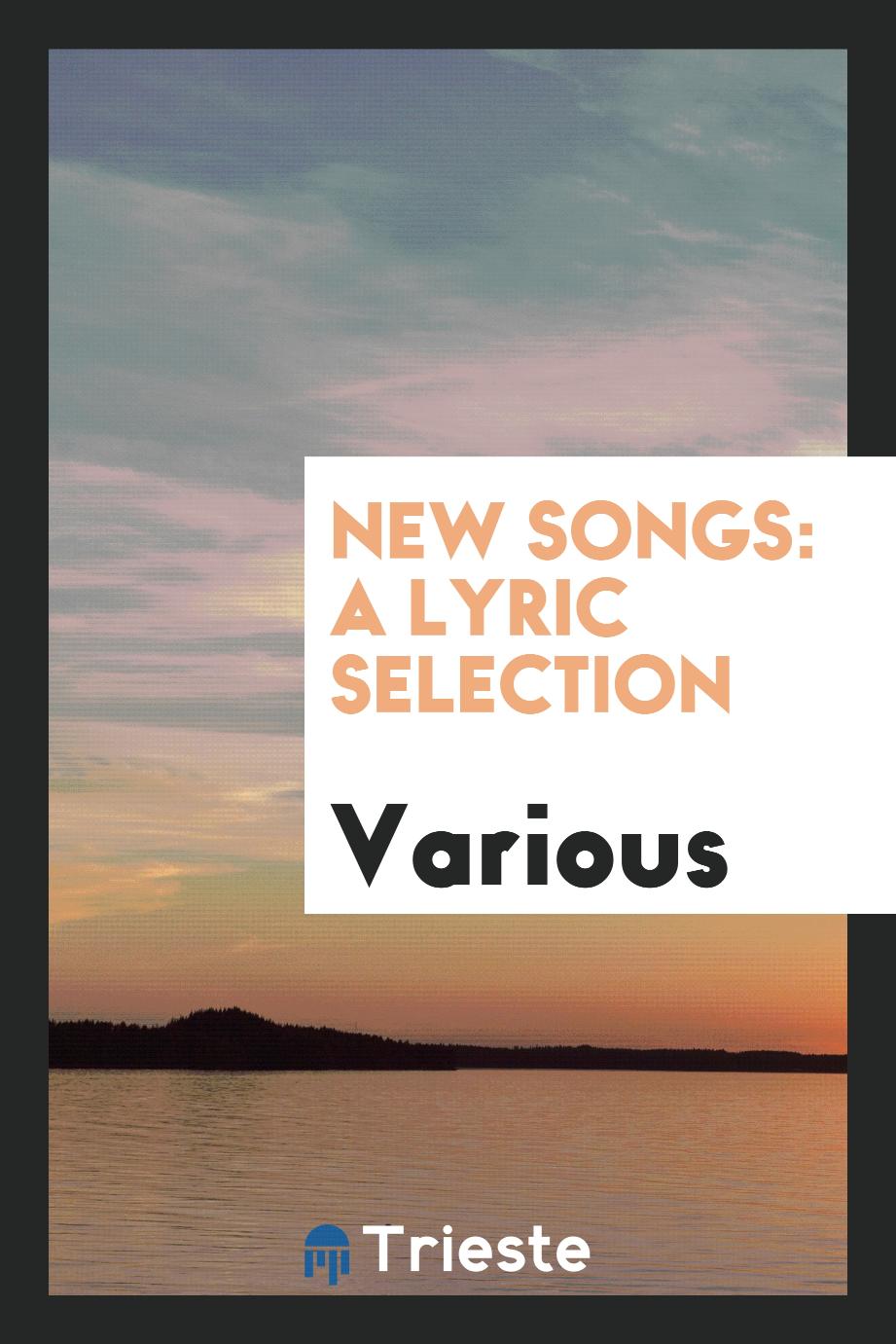 New Songs: A Lyric Selection