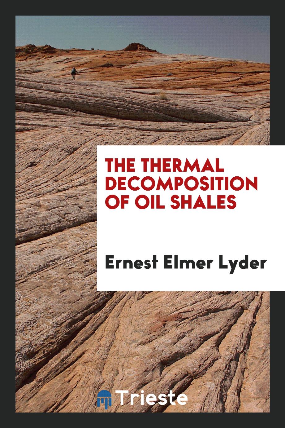 The thermal decomposition of oil shales