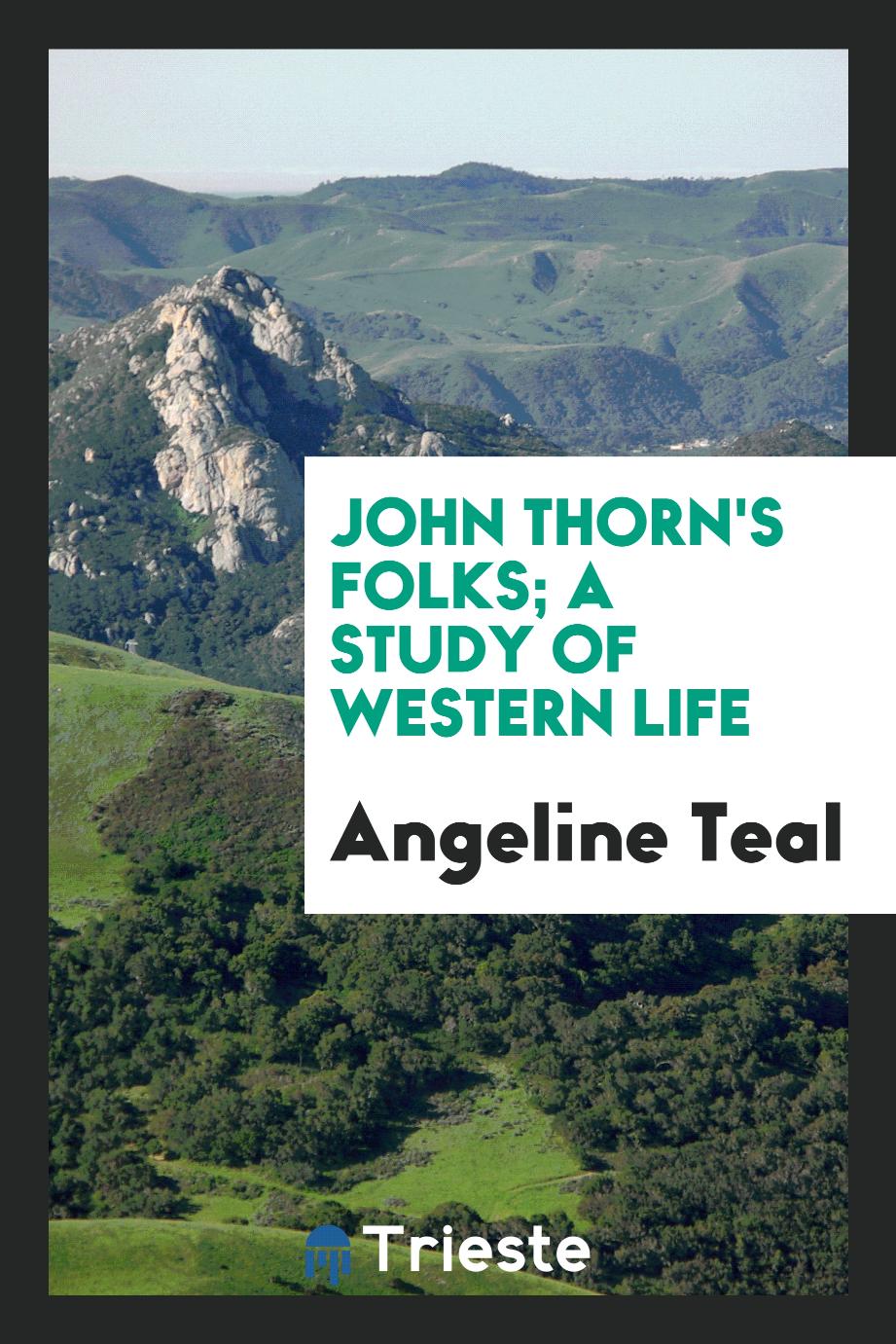 John Thorn's folks; a study of western life