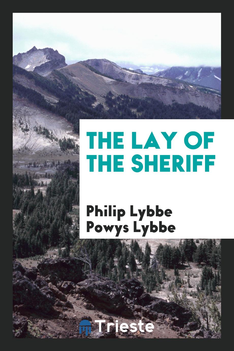The lay of the sheriff