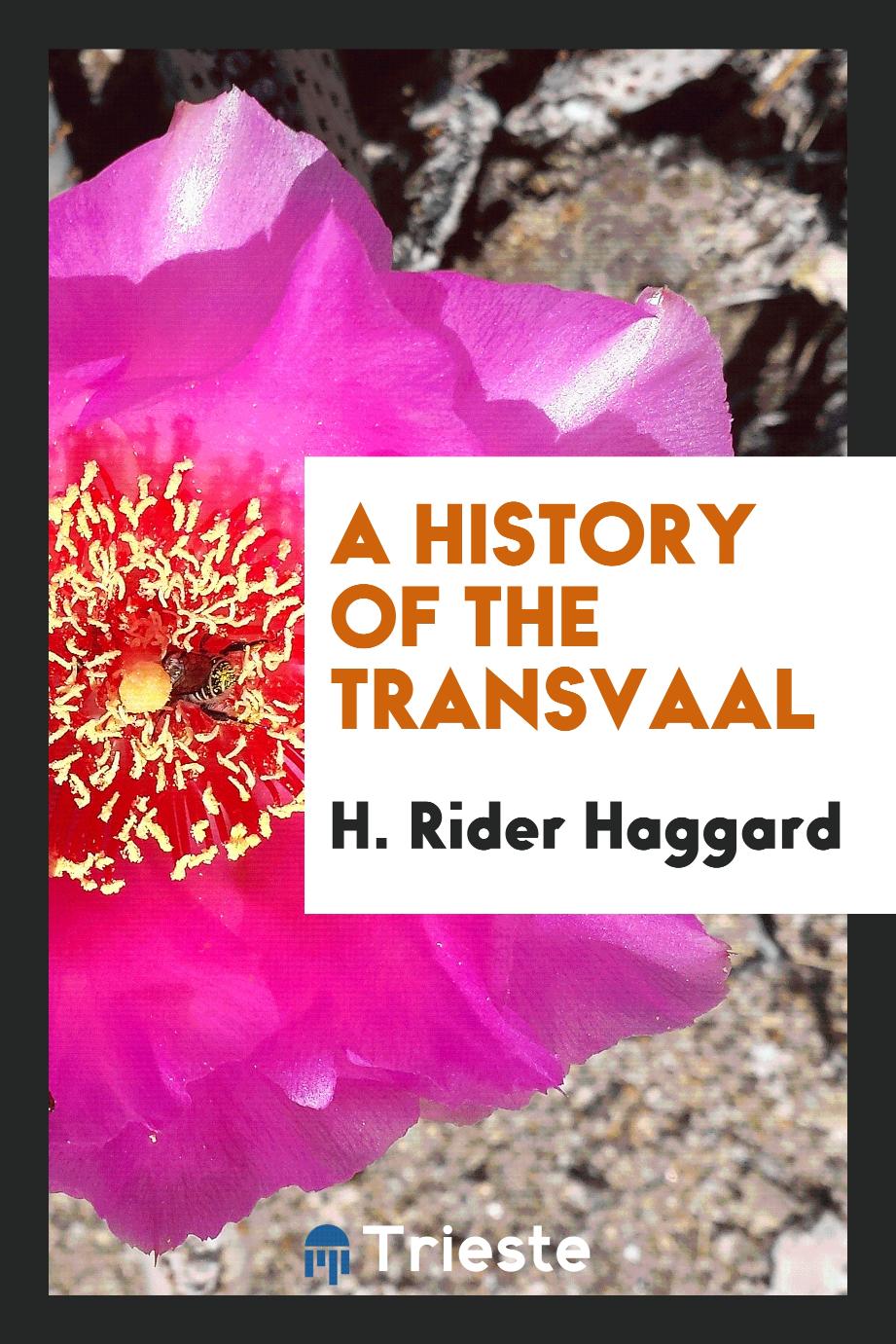 A history of the Transvaal