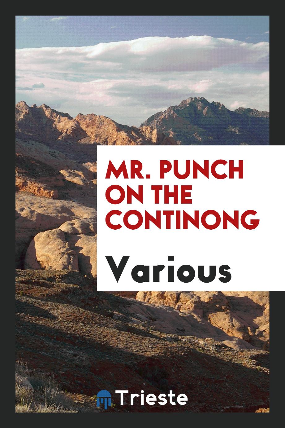 Mr. Punch on the continong