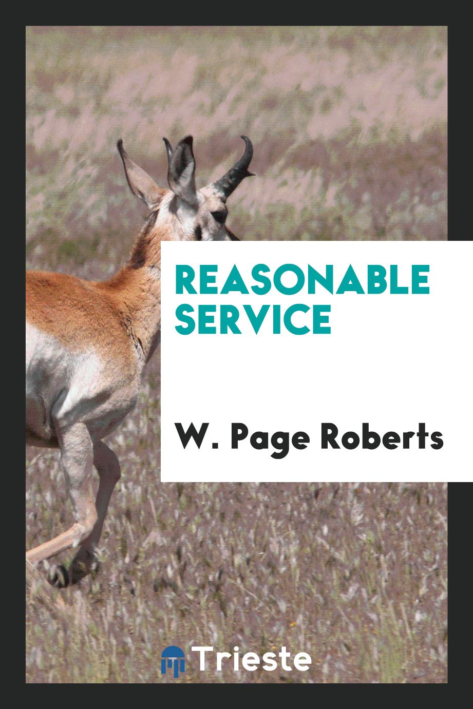 Reasonable Service