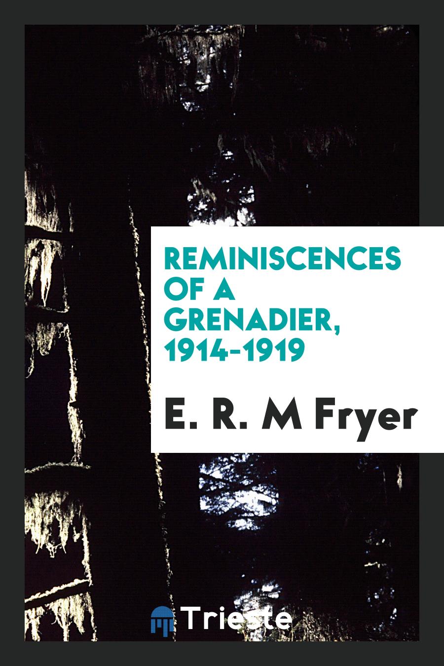 Reminiscences of a Grenadier, 1914-1919