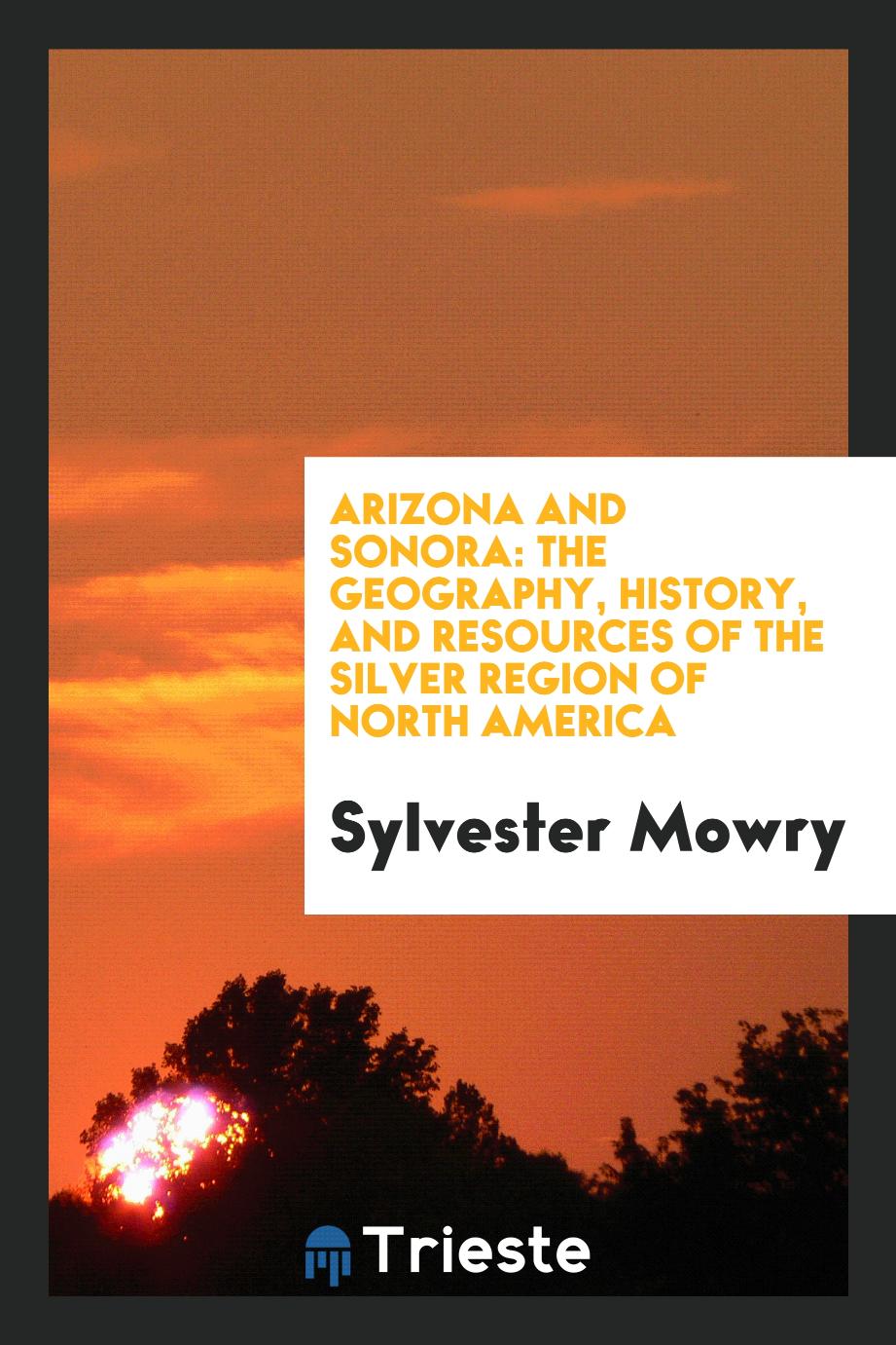 Arizona and Sonora: the geography, history, and resources of the silver region of North America