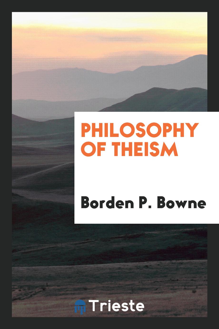 Philosophy of theism